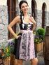Alpenglanz Trachtenkleid Zweiteiler in Schwarz und Roséton für Damen